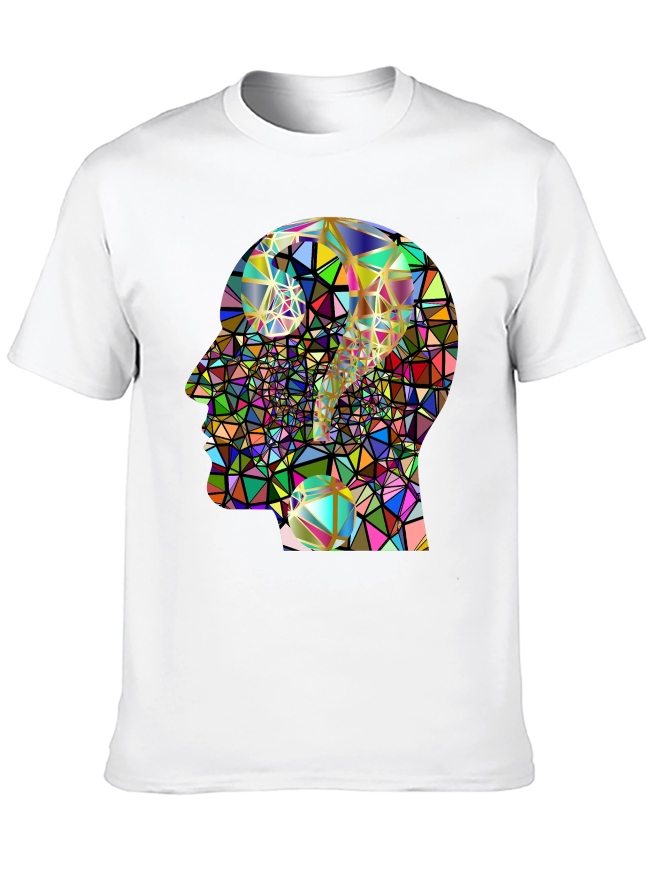 Abstract Mind T-Shirt - Geometric Question Mark Design