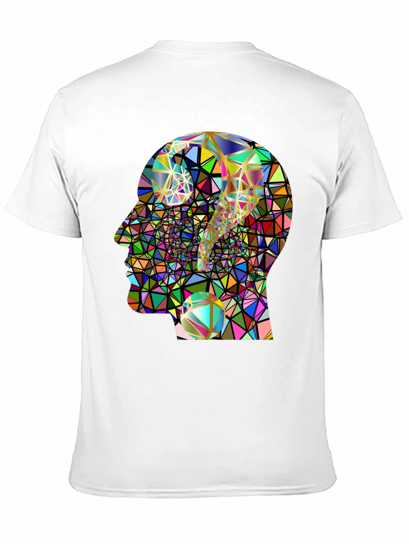 Abstract Mind T-Shirt - Geometric Question Mark Design