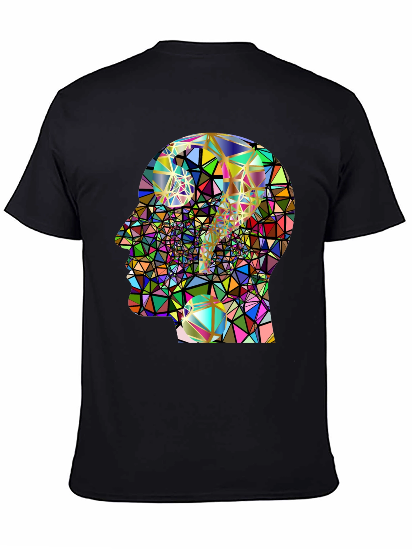 Abstract Mind T-Shirt - Geometric Question Mark Design