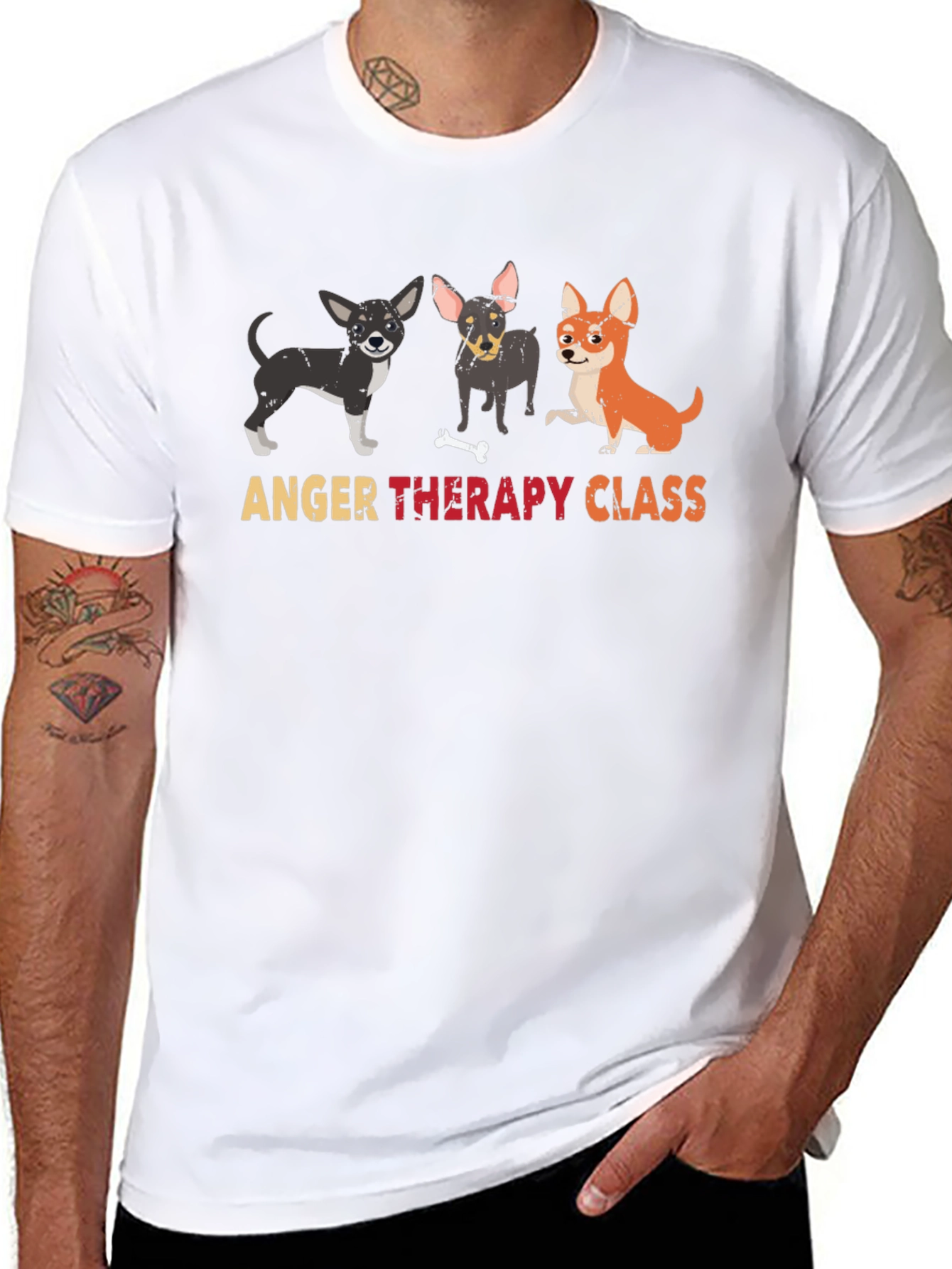 Anger Therapy Class Graphic T-Shirt