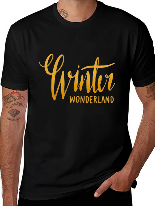 Winter Wonderland Black Graphic Tee