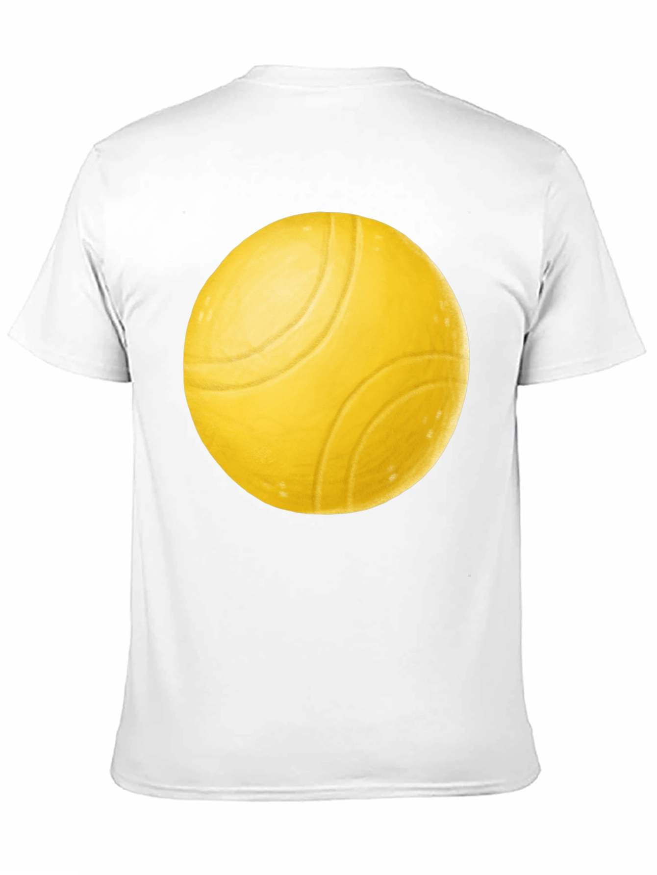 Yellow Ball Graphic Black T-Shirt
