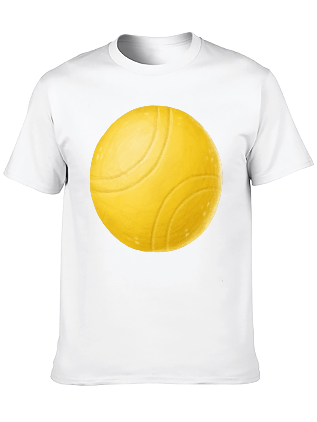 Yellow Ball Graphic Black T-Shirt